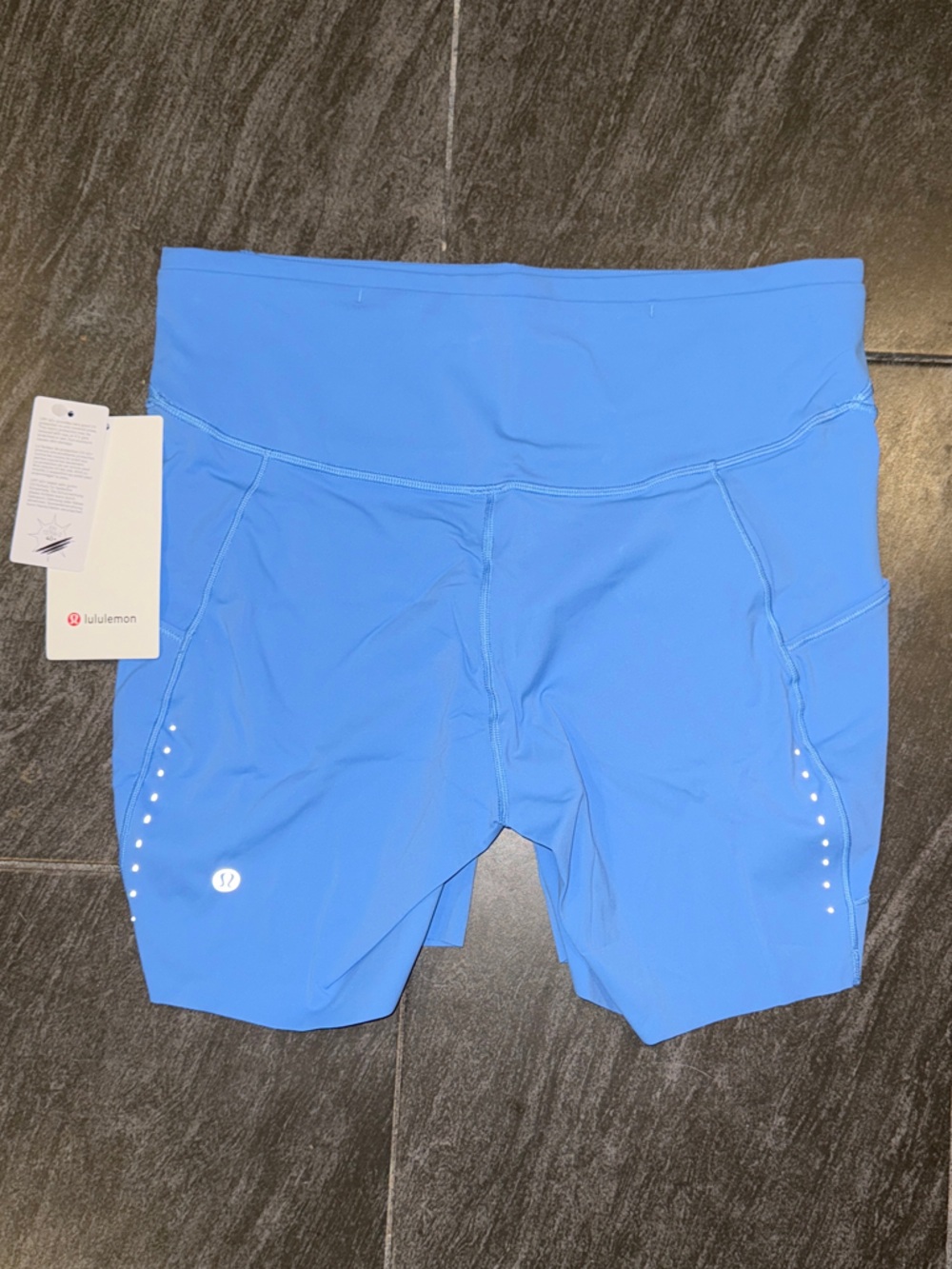 lululemon athletica Fast and Free Blue High-Rise Performance Short 6”